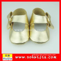Wholesale china shoes shop gold bow moccasins flat spring autumn season kid shoes